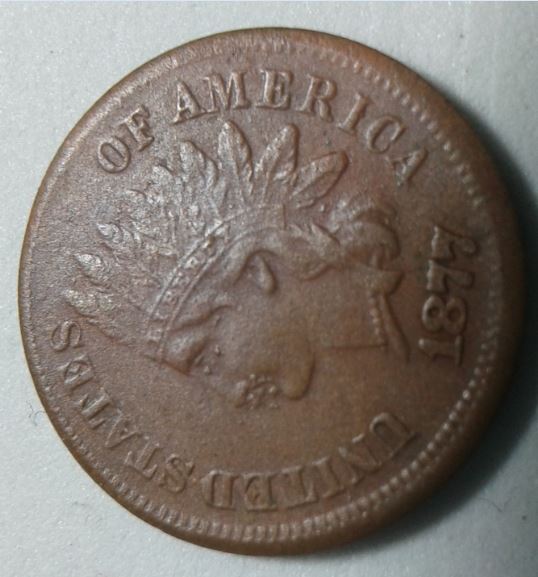 1877-Indian-Head-Penny.-Error-Or-Wear?